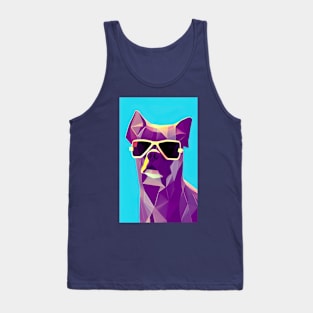 Polygon Dog in Sunglasses No. 3 Tank Top